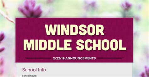 Windsor Middle School