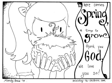 Christian Spring Coloring Pages At Free Printable