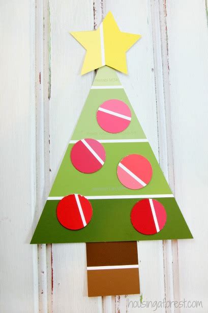 Paint Chip Christmas Tree Housing A Forest