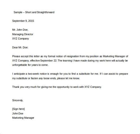 33 Two Weeks Notice Letter Templates Pdf Doc Free And Premium Templates