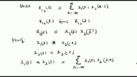 Z Transform Of The Correlation Of Sequences Youtube