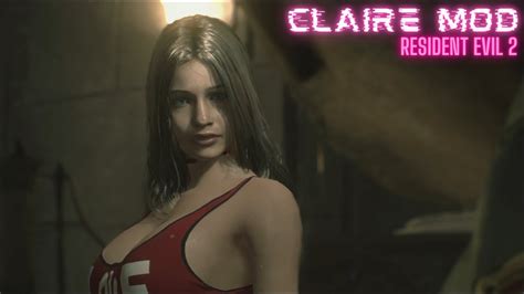 Resident Evil Remake Claire Redfield Curvy Claire Red Bikini Outfit PC Mod YouTube