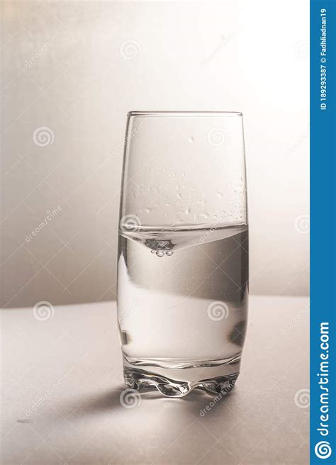Glass Half Empty Or Glass Half Full Stock Image Image Of Isolated