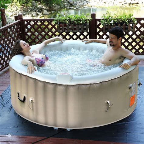 Portable Inflatable Bubble Massage Spa Hot Tub Person Relaxing Outdoor Best Inflatable Hot