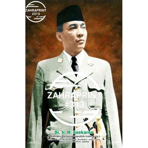 Jual Poster Photo Foto Ir H Soekarno Bung Karno Presiden RI Pertama
