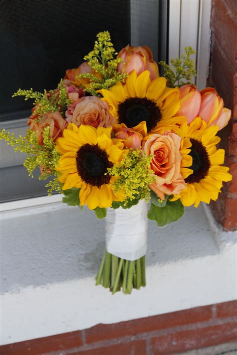 Yellow And Orange Bouquet With Wedding Flowers Like