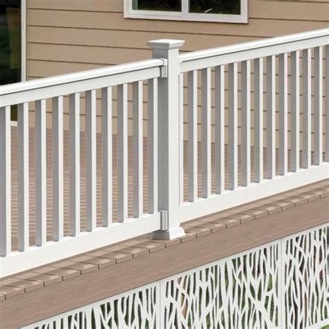 Freedom Lincoln 10 Ft X 3 In X 3 Ft White Pvc Deck Rail Kit Square