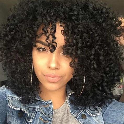 Xinran Black Curly Afro Wig For Women Kinky Black Curly Wigs For Women Natural Synthetic Curly