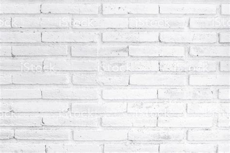 White Painted Brick Wall Material From Front View Brick Wall Texture