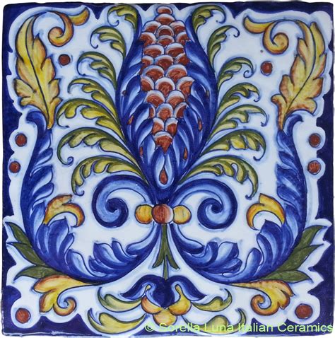 Hand Painted Italian Ceramic Tiles