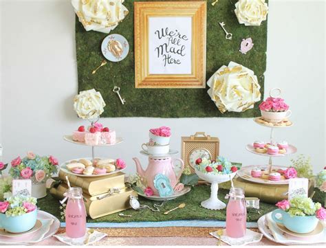Save your design and come back to resume editing at any time within 90 days. Alice in Wonderland Inspired Tea Party Baby Shower Ideas