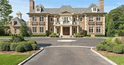 8000 Square Foot Colonial Style Brick And Stone Mansion In Glen Head