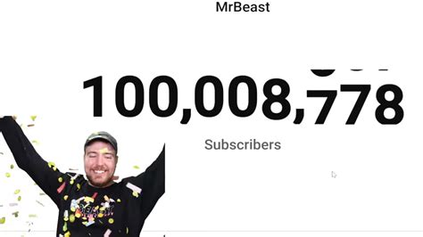 Mrbeast Crosses 100 Million Subscribers On Youtube Becomes The 5th