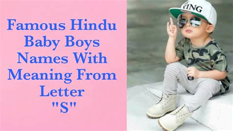 Famous Hindu Baby Boys Names With Meaning From Letter S Famous Baby
