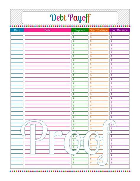 You can also edit the text. Debt Payments • 1 Page • Instant Download PDF Printable | Debt payoff, Debt payoff worksheet ...