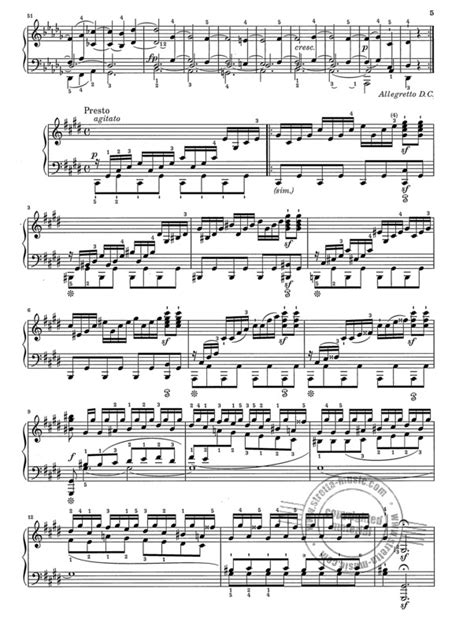 Piano Sonata No 14 C Sharp Minor Op 272 From Ludwig Van Beethoven