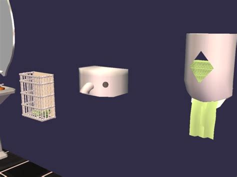 Mod The Sims New Meshespaper Towel Boxwall Paper Baskethand