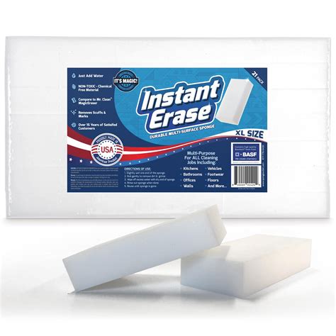 Buy 21 Pack Instant Erase Xl Magic Cleaning Eraser Sponges Converted