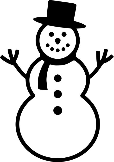 Snowman Svg Png Icon Free Download (#557197) - OnlineWebFonts.COM