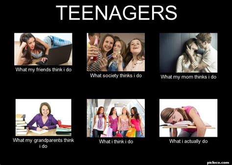 Teenagers What My Friends Perception Vs Fact Picloco