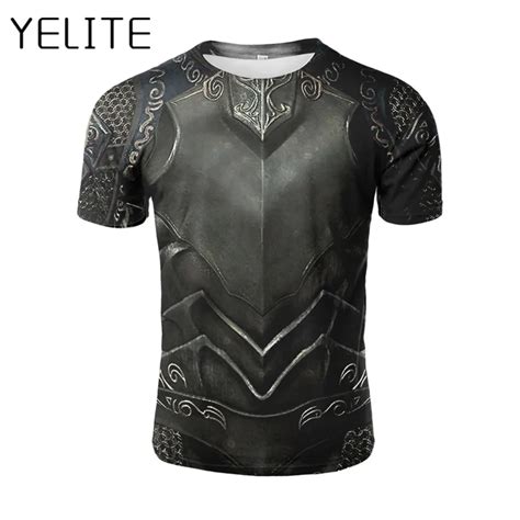 Yelite Battle Armor 3d Print T Shirt Ancient Roman Warrior Clothes Cool