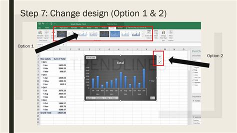 Excel Create A Pivot Charts And Trendlines Youtube