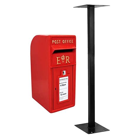 Buy Royal Mail Post Box With Floor Stand Er Cast Iron Wall Mounted
