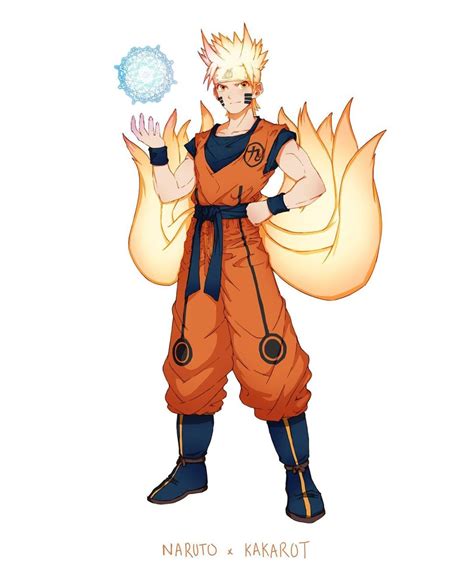 Dragon Ball Así De Increíble Luce La Fusión De Goku Y Naruto Senpai