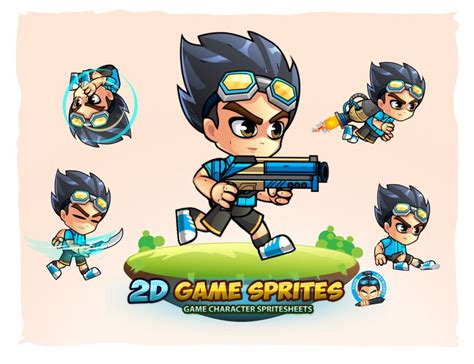 2d Game Character Sprites 15 By Dionartworks Codester