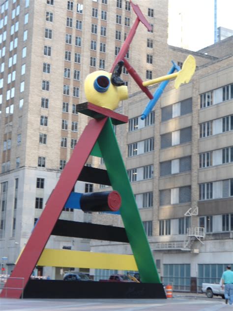 Joan Miro Self Sculpture At The Jp Morgan Chase Tower Houston Joan