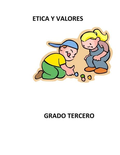 Cartilla Etica Y Valores 4° Y 5°