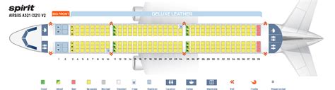 Seat Map Airbus A321 200 Spirit Airlines Best Seats In The Plane