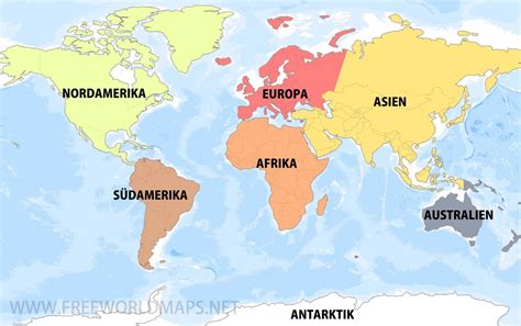 Weltkarte In Sechs Kontinente Aufgeteilt Jeder Kontin Vrogue Co