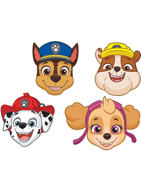 8 Paw Patrol Masks For Kids For Parties And Birthdays Funidelia