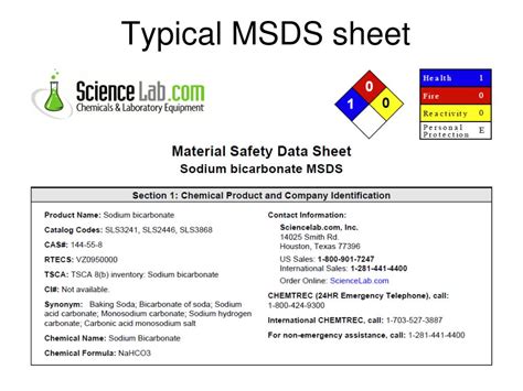 Msds reveals the properties of chemical, its nature, different hazards, preventive measures in storage & handling, first aid measures. PPT - MSDS Material Safety Data Sheets PowerPoint ...