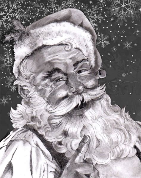 Santa Claus Sketch Drawing
