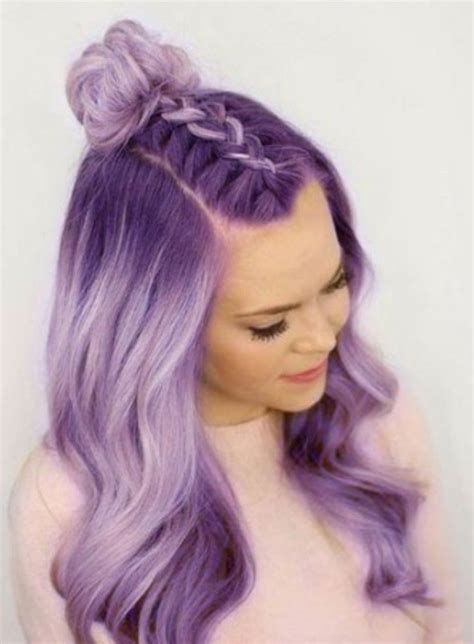 Pin By Pree Ya On Love In The Hair Light Purple Hair Hair Color Purple Lilac Hair