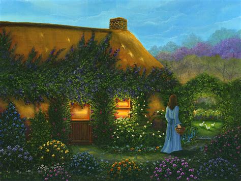 Irish Cottage Painting By Bonnie Cook Fine Art America