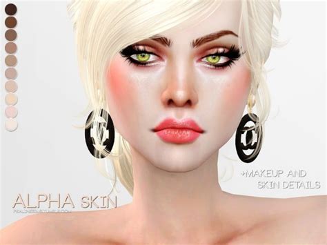 The Sims Resource Alpha Skin By Pralinesims Sims 4 Downloads