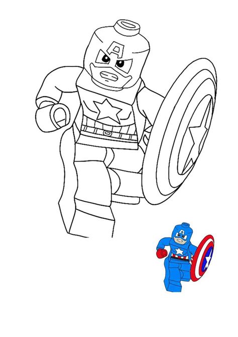 Lego Captain America Coloring Pages Captain America Coloring Pages Superhero Coloring Pages