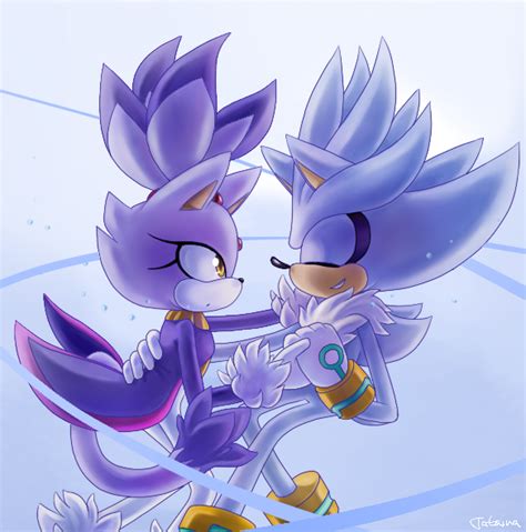 Redraw Silver And Blaze Underwater By Tataina8 Sonic The Hedgehog