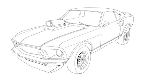 Ford Mustang Coloring Pages Free Printable Ford Mustang Coloring Pages