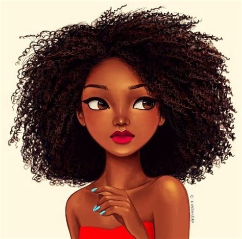 Curly Afro Drawing