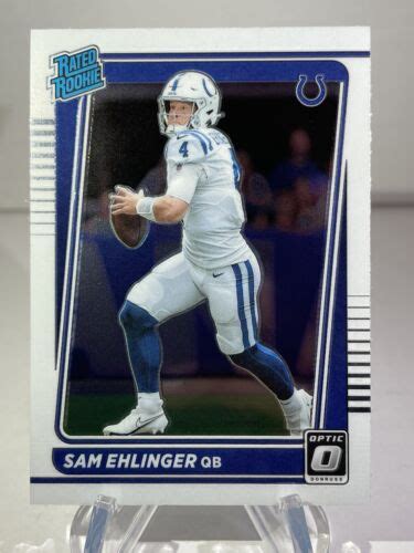 2021 Donruss Optic Sam Ehlinger Rated Rookie Base Rc Indianapolis Colts 246 Ebay