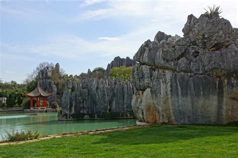 Shilin Stone Forest In Kunming Yunnan China Stock Image Image Of