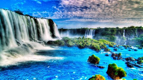 Iguazu Falls Iguazu River On The Border Of The Argentine