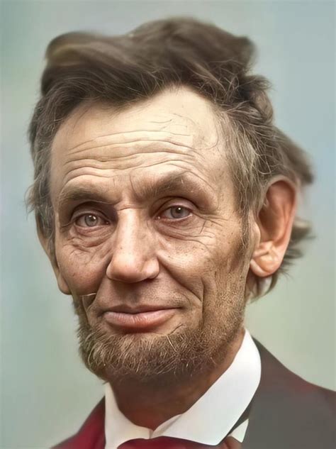 Abraham Lincoln Colorized And Enhanced With Ai Pics