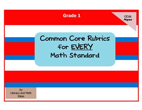 Common Core Math Rubrics Grade 1 Literacy And Math Ideas