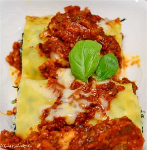 Spinach Lasagna Rolls Renee Nicoles Kitchen