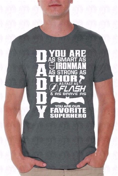 Fathers Day For Dad Shirt Daddy Superhero T Shirt T
